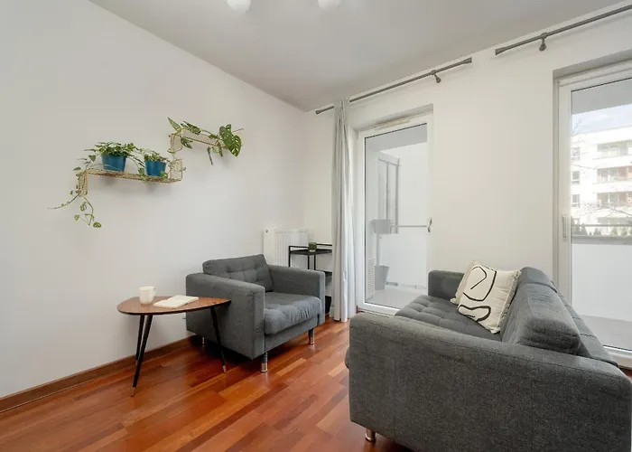 Black And Brown With Free Parking And Furnished Balcony In By Renters Apartment Wroclaw