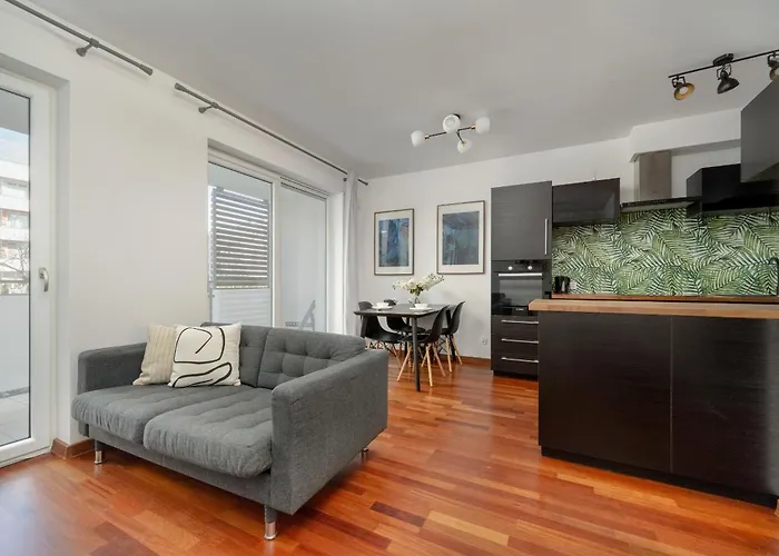 Black And Brown With Free Parking And Furnished Balcony In By Renters Wroclaw